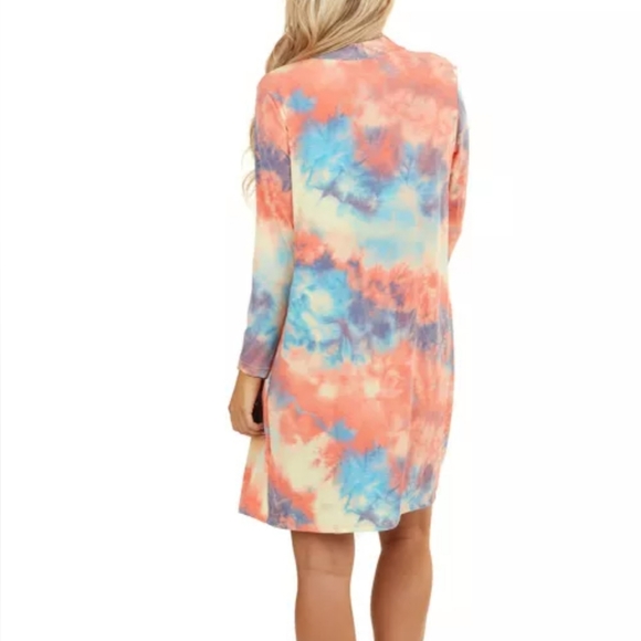 🔥New boutique open front tie dye cardigan - Picture 4 of 9